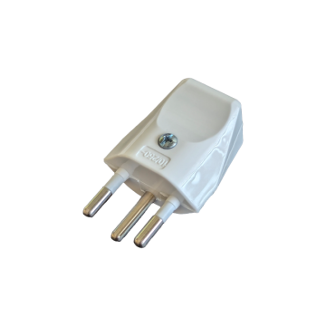 Stecker Typ 12 2P+E weiss