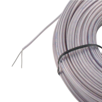 Cable flat 2x0.75mm2 transparent 3.0x4.7mm 100m