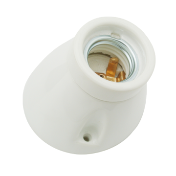 Douille murale E27 porcelaine blanche