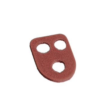 3-hole strain relief made of red vulcanized fiber