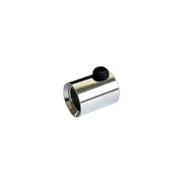 Strain relief with grub screw IG M10x1 chrome-plated