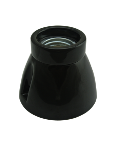 Ceiling socket E27 porcelain black Ceiling socket E27 porcelain black