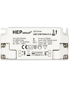 LED Driver NFC 250-700mA 0.8-10.5W