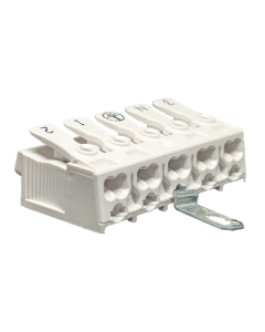 5-pole Luminaire Connector with grounding bracket