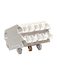 5-pole Luminaire Connector with pluggable grounding ""double decker