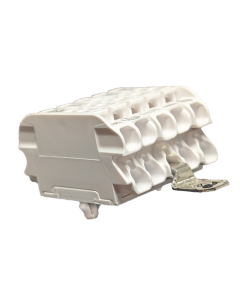 5-pole Luminaire Connector with “double decker” grounding bracket