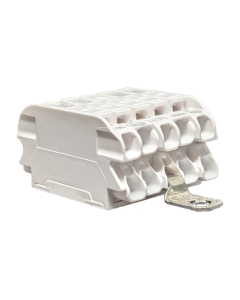 5-pole Luminaire Connector with earthing bracket (L N EARTH DA+ DA-)