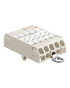 Light terminal SLK7 5-pole with earthing bracket (L N EARTH DA+ DA-)