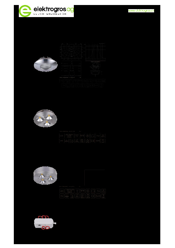 LED-Ein-/Aufbau Leuchten