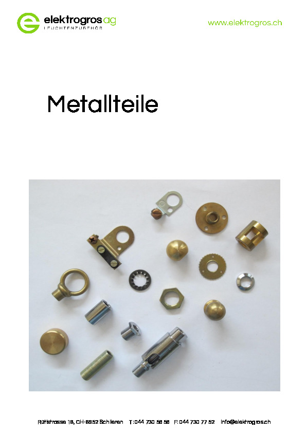 Metallteile / Gewinderohre etc.