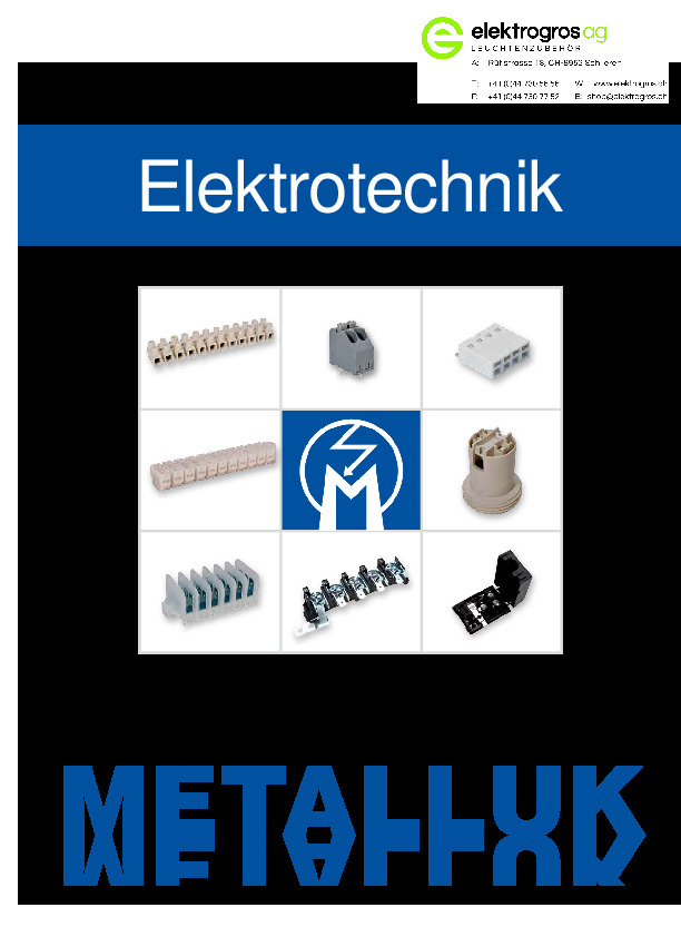 METALLUK Fassungen + Klemmen