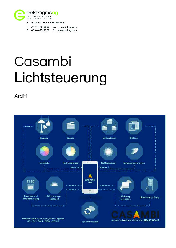 CASAMBI Lichtsteuerung