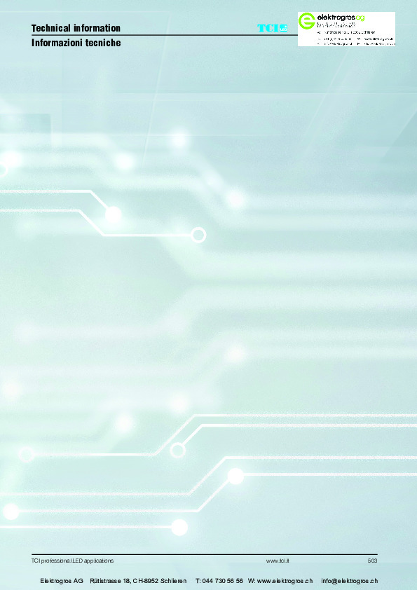 TCI Technische Informationen LED